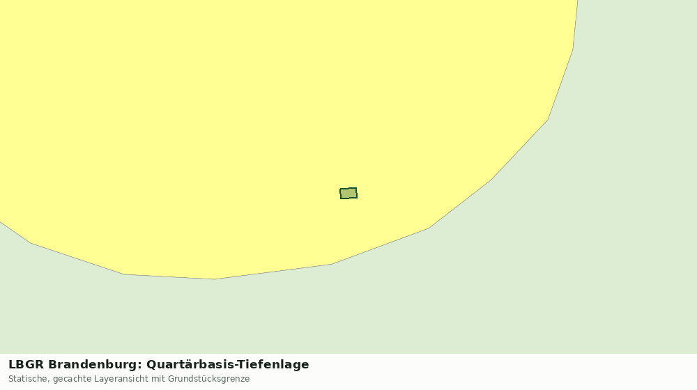 Statische Kartenansicht: LBGR Brandenburg: Quartärbasis-Tiefenlage