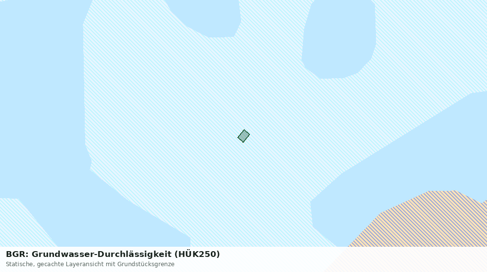 Statische Kartenansicht: BGR: Grundwasser-Durchlässigkeit (HÜK250)
