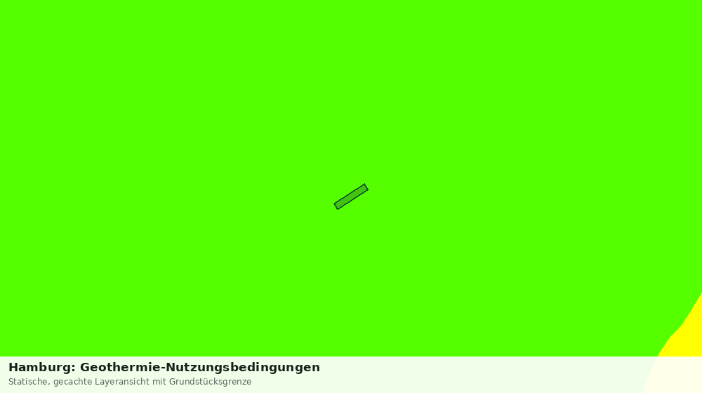 Statische Kartenansicht: Hamburg: Geothermie-Nutzungsbedingungen