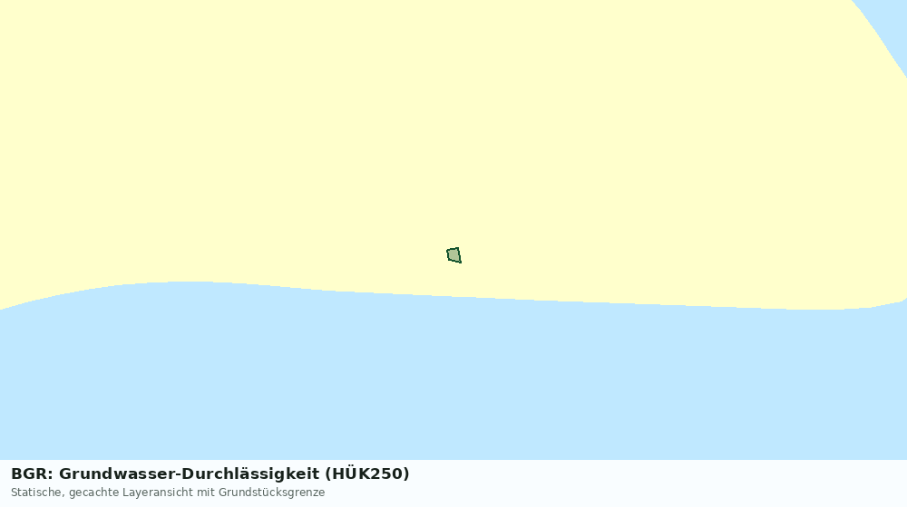 Statische Kartenansicht: BGR: Grundwasser-Durchlässigkeit (HÜK250)