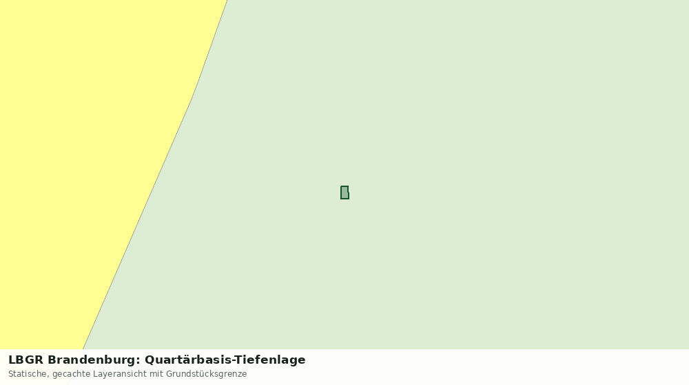 Statische Kartenansicht: LBGR Brandenburg: Quartärbasis-Tiefenlage