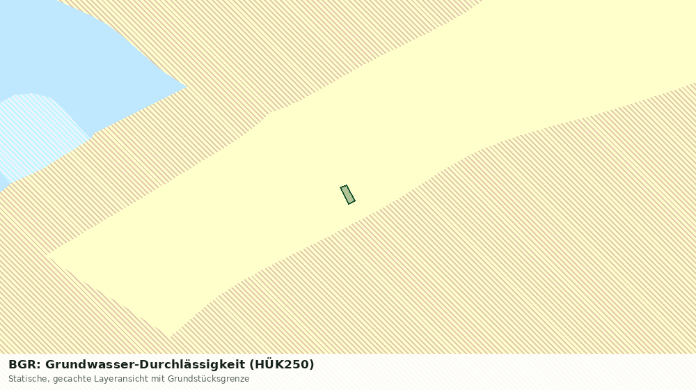 Statische Kartenansicht: BGR: Grundwasser-Durchlässigkeit (HÜK250)