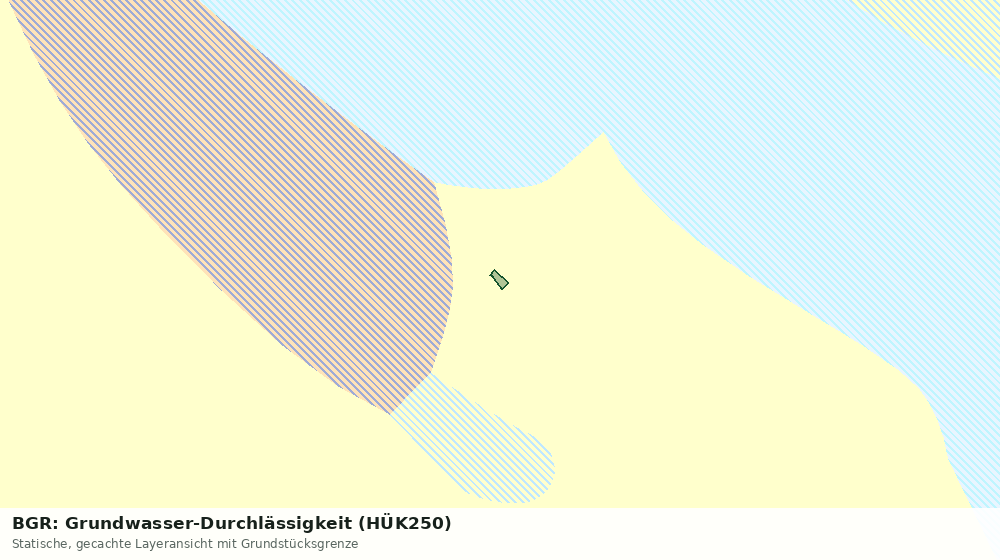 Statische Kartenansicht: BGR: Grundwasser-Durchlässigkeit (HÜK250)