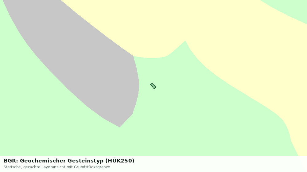 Statische Kartenansicht: BGR: Geochemischer Gesteinstyp (HÜK250)