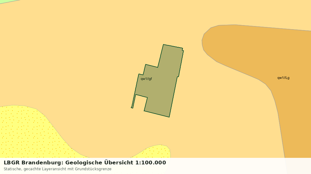 Statische Kartenansicht: LBGR Brandenburg: Geologische Übersicht 1:100.000