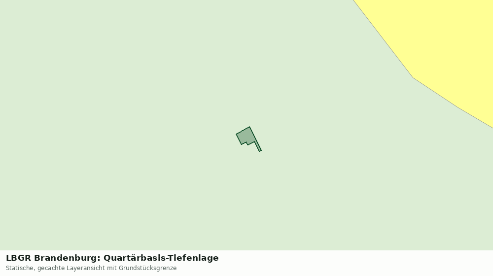 Statische Kartenansicht: LBGR Brandenburg: Quartärbasis-Tiefenlage