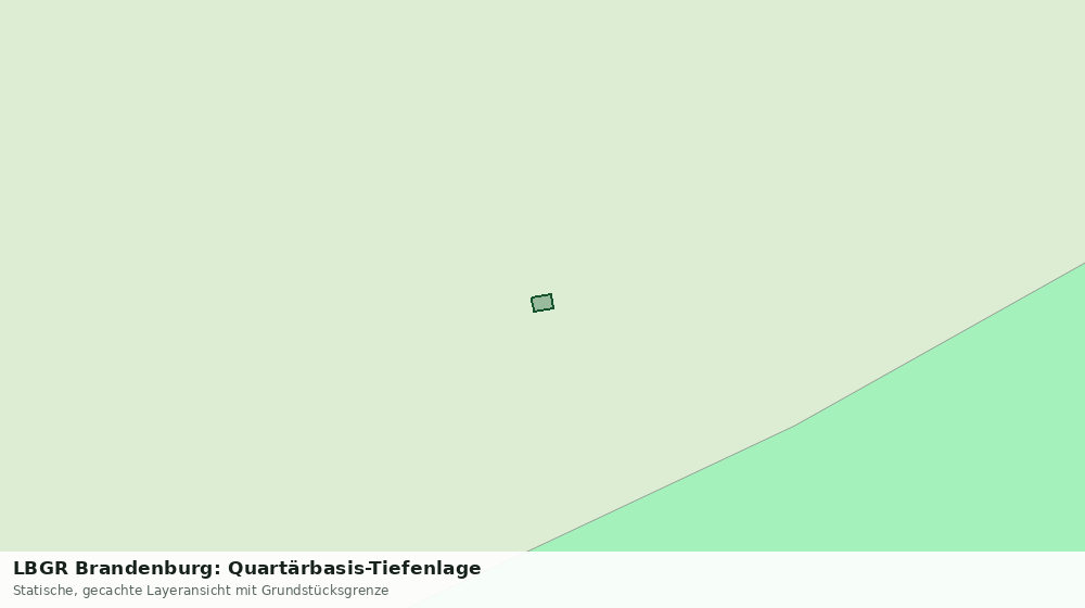 Statische Kartenansicht: LBGR Brandenburg: Quartärbasis-Tiefenlage
