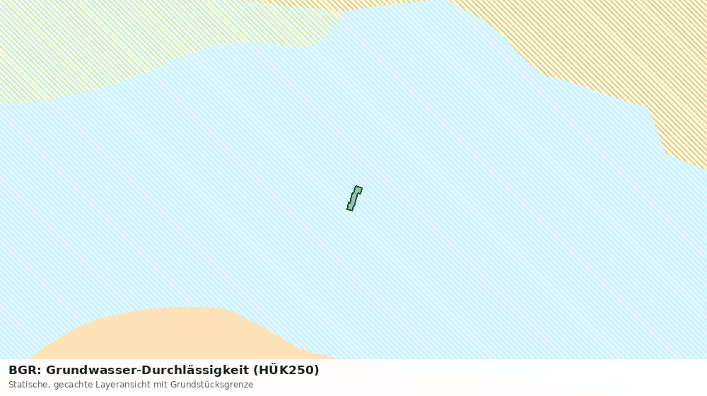 Statische Kartenansicht: BGR: Grundwasser-Durchlässigkeit (HÜK250)