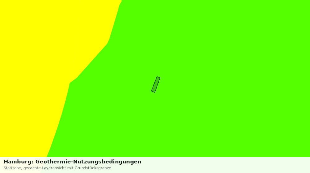 Statische Kartenansicht: Hamburg: Geothermie-Nutzungsbedingungen