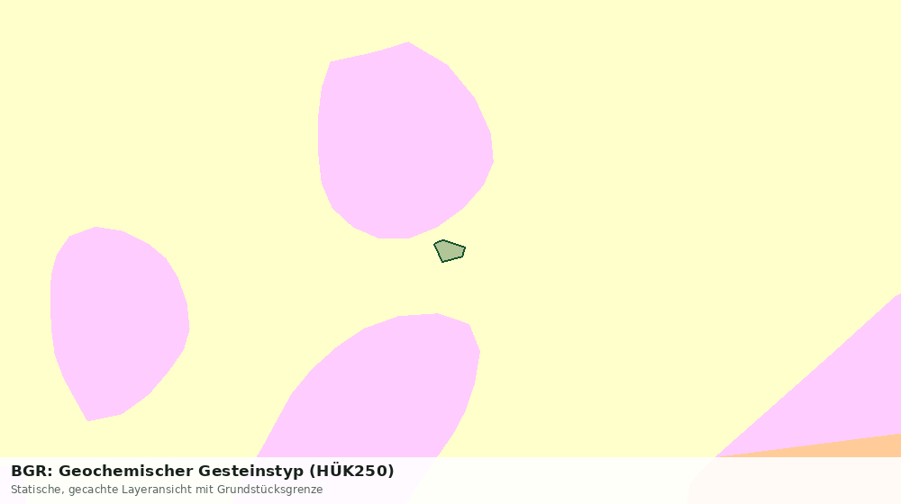 Statische Kartenansicht: BGR: Geochemischer Gesteinstyp (HÜK250)