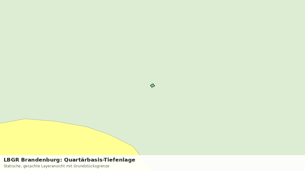 Statische Kartenansicht: LBGR Brandenburg: Quartärbasis-Tiefenlage