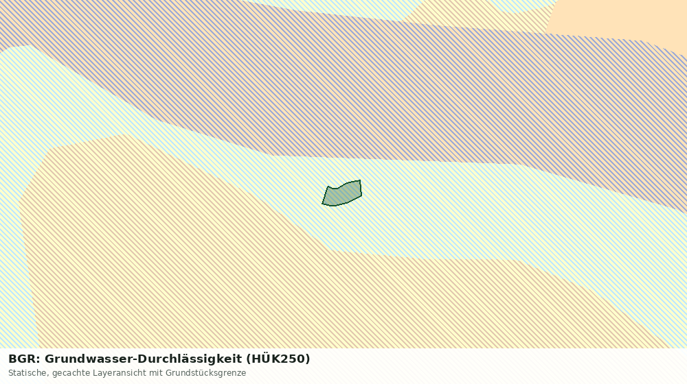 Statische Kartenansicht: BGR: Grundwasser-Durchlässigkeit (HÜK250)