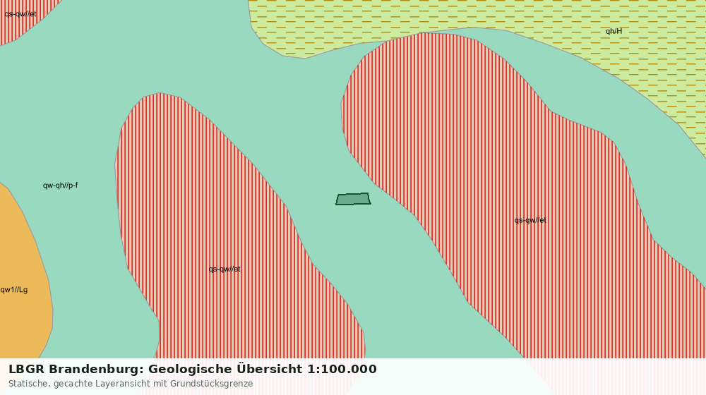 Statische Kartenansicht: LBGR Brandenburg: Geologische Übersicht 1:100.000