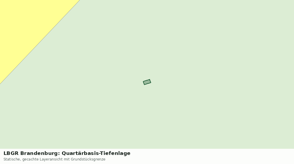 Statische Kartenansicht: LBGR Brandenburg: Quartärbasis-Tiefenlage