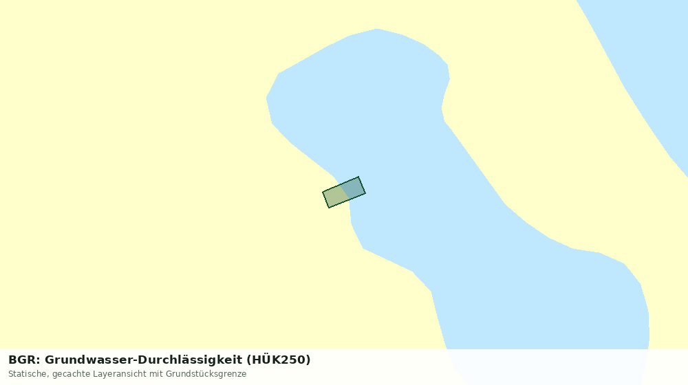 Statische Kartenansicht: BGR: Grundwasser-Durchlässigkeit (HÜK250)