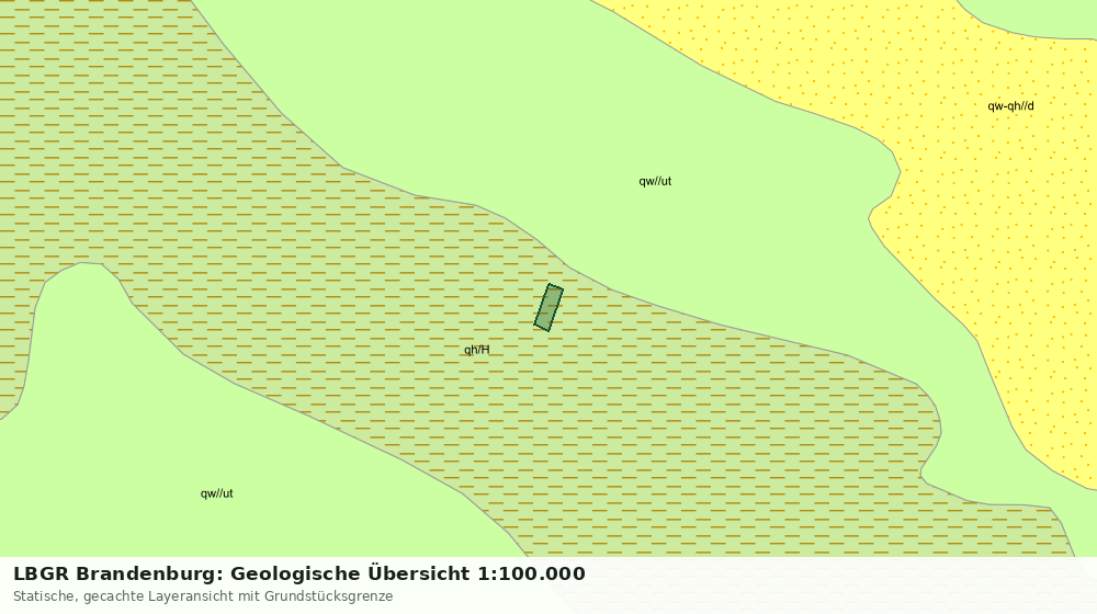 Statische Kartenansicht: LBGR Brandenburg: Geologische Übersicht 1:100.000