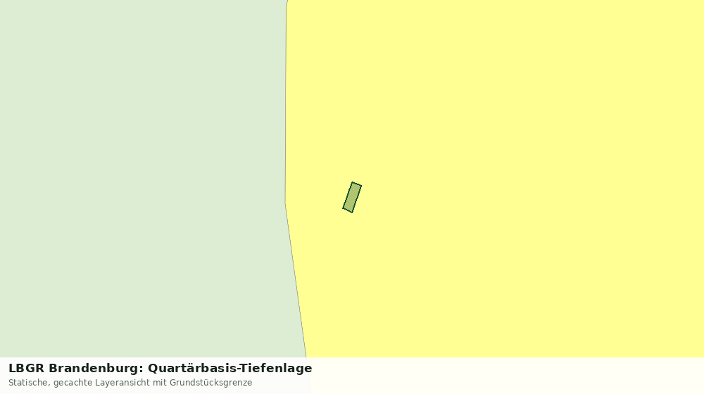 Statische Kartenansicht: LBGR Brandenburg: Quartärbasis-Tiefenlage