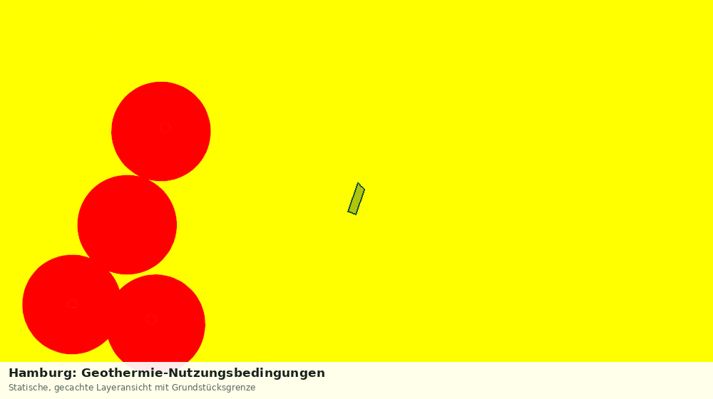 Statische Kartenansicht: Hamburg: Geothermie-Nutzungsbedingungen