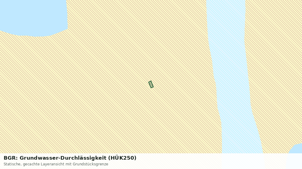Statische Kartenansicht: BGR: Grundwasser-Durchlässigkeit (HÜK250)