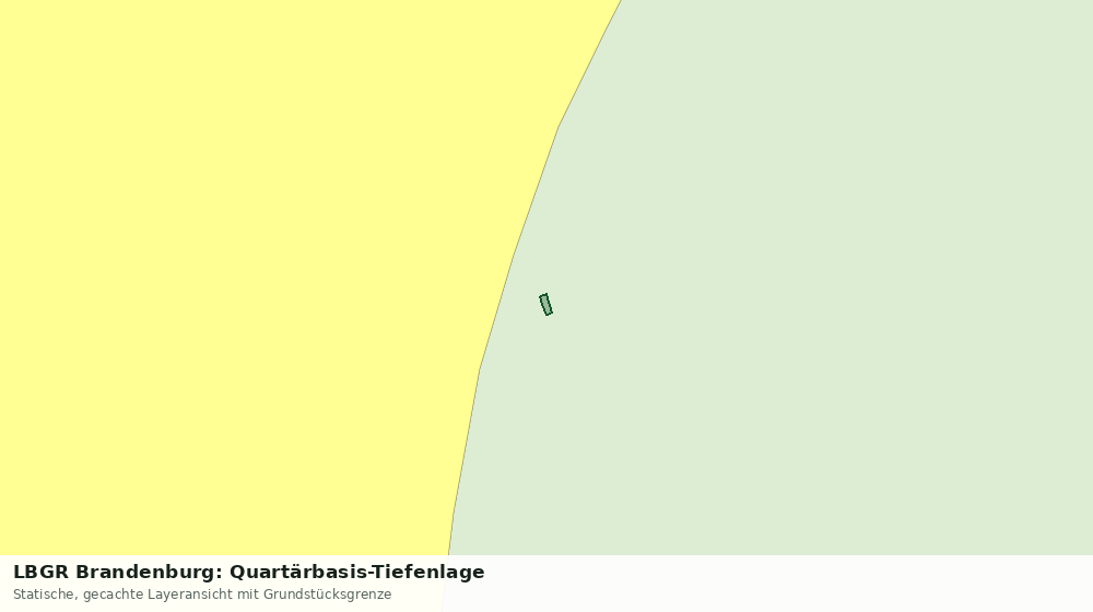 Statische Kartenansicht: LBGR Brandenburg: Quartärbasis-Tiefenlage