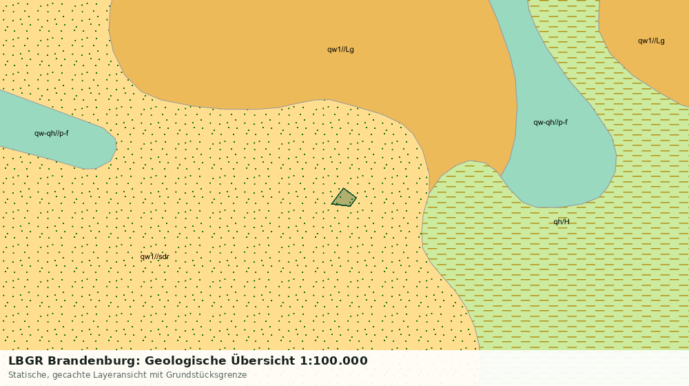 Statische Kartenansicht: LBGR Brandenburg: Geologische Übersicht 1:100.000