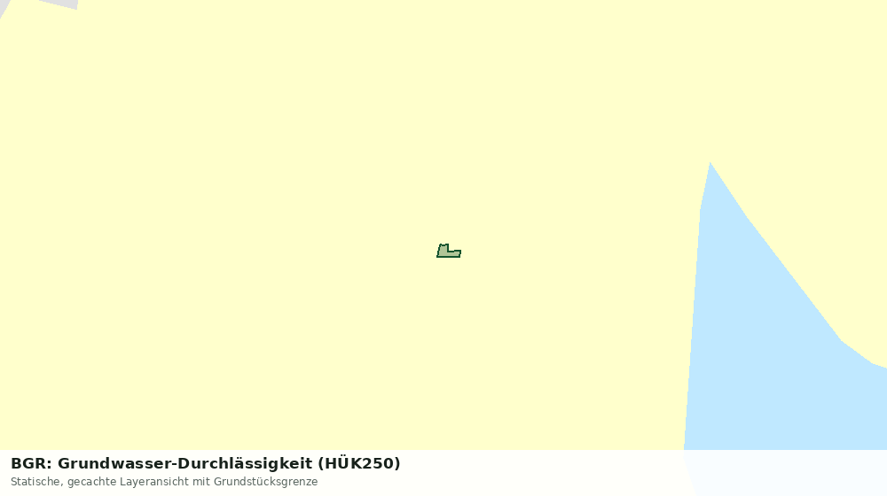 Statische Kartenansicht: BGR: Grundwasser-Durchlässigkeit (HÜK250)