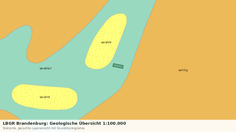 Statische Kartenansicht: LBGR Brandenburg: Geologische Übersicht 1:100.000