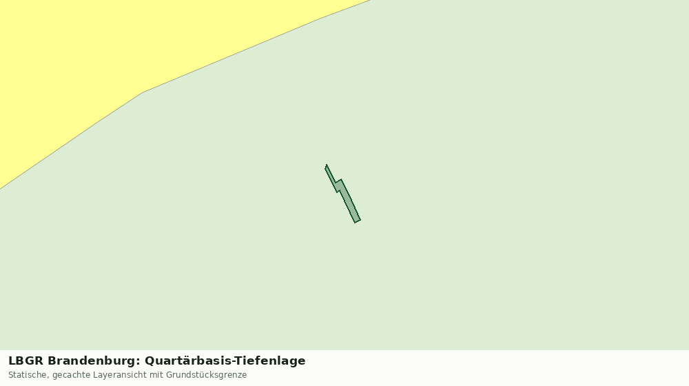 Statische Kartenansicht: LBGR Brandenburg: Quartärbasis-Tiefenlage