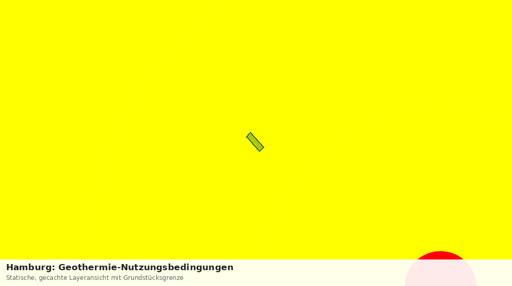 Statische Kartenansicht: Hamburg: Geothermie-Nutzungsbedingungen
