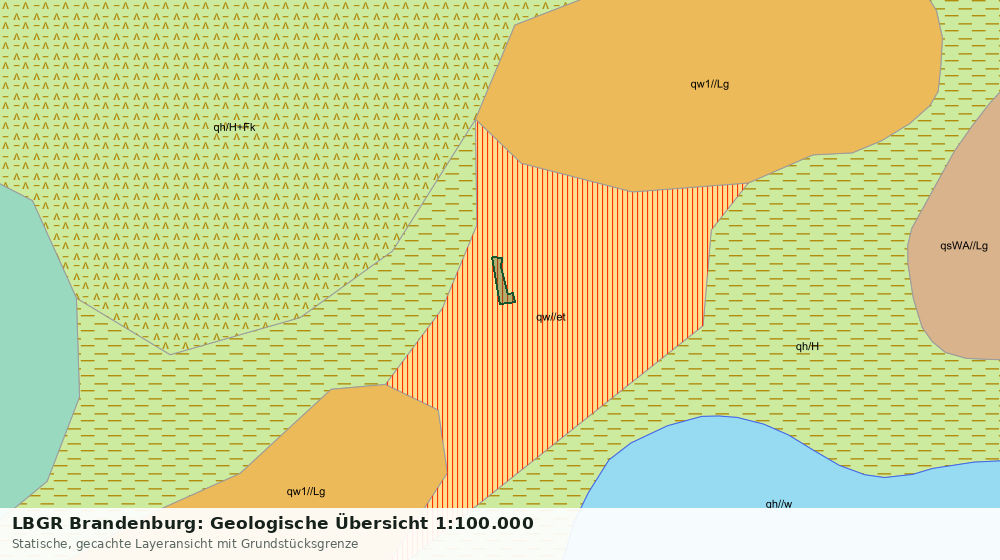Statische Kartenansicht: LBGR Brandenburg: Geologische Übersicht 1:100.000