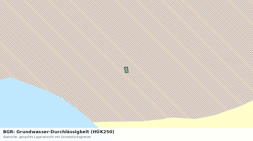 Statische Kartenansicht: BGR: Grundwasser-Durchlässigkeit (HÜK250)