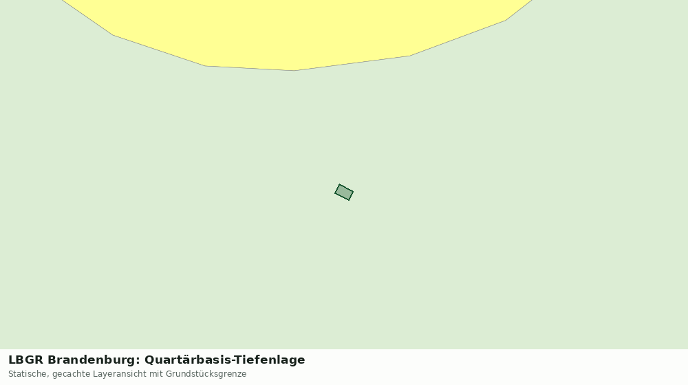 Statische Kartenansicht: LBGR Brandenburg: Quartärbasis-Tiefenlage