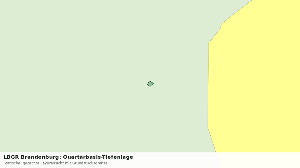 Statische Kartenansicht: LBGR Brandenburg: Quartärbasis-Tiefenlage