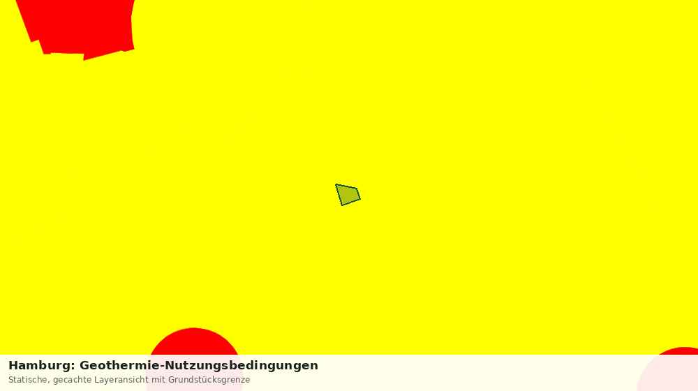 Statische Kartenansicht: Hamburg: Geothermie-Nutzungsbedingungen