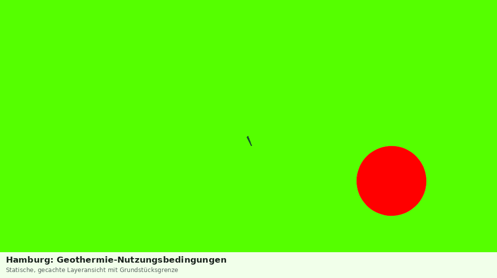 Statische Kartenansicht: Hamburg: Geothermie-Nutzungsbedingungen