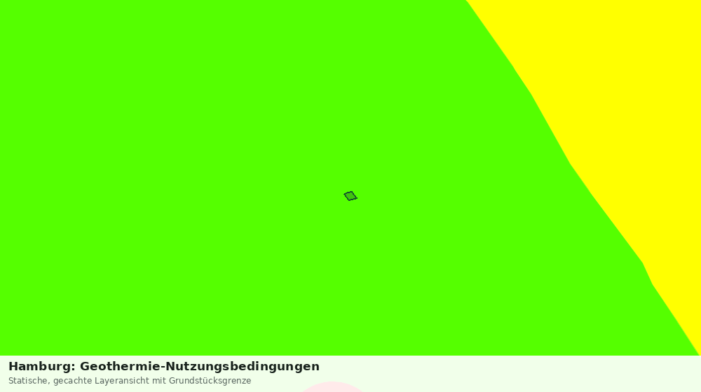 Statische Kartenansicht: Hamburg: Geothermie-Nutzungsbedingungen