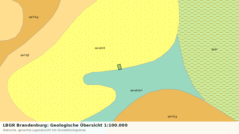 Statische Kartenansicht: LBGR Brandenburg: Geologische Übersicht 1:100.000