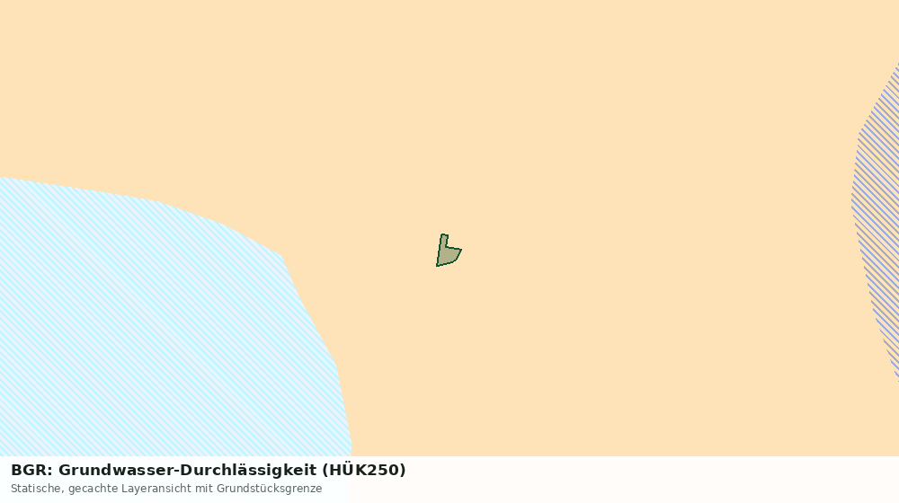 Statische Kartenansicht: BGR: Grundwasser-Durchlässigkeit (HÜK250)