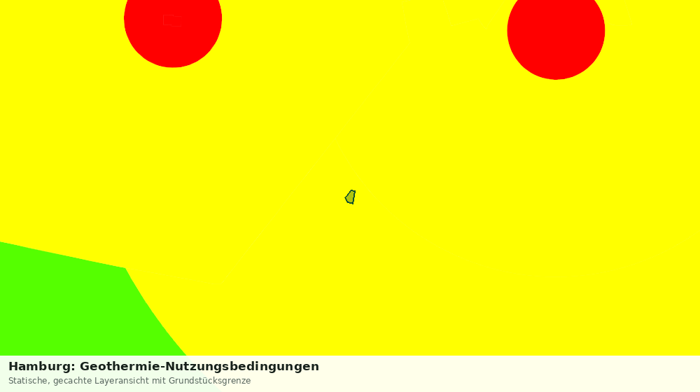 Statische Kartenansicht: Hamburg: Geothermie-Nutzungsbedingungen