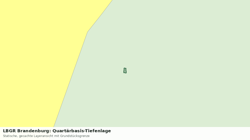 Statische Kartenansicht: LBGR Brandenburg: Quartärbasis-Tiefenlage