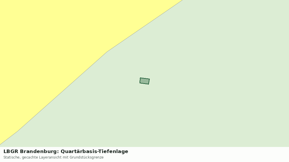 Statische Kartenansicht: LBGR Brandenburg: Quartärbasis-Tiefenlage