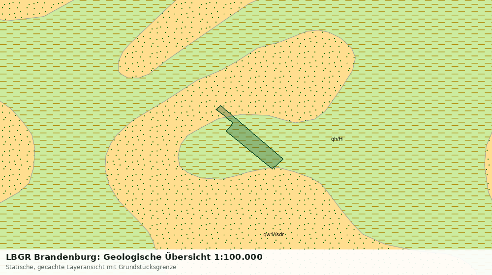 Statische Kartenansicht: LBGR Brandenburg: Geologische Übersicht 1:100.000