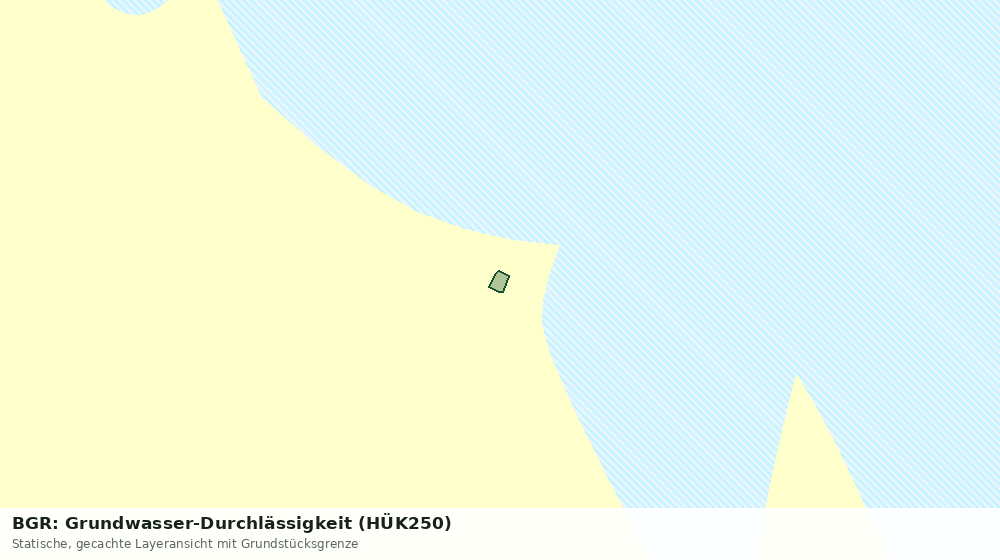 Statische Kartenansicht: BGR: Grundwasser-Durchlässigkeit (HÜK250)