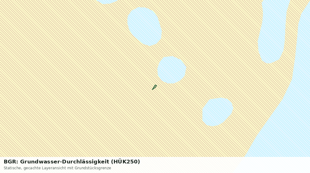 Statische Kartenansicht: BGR: Grundwasser-Durchlässigkeit (HÜK250)