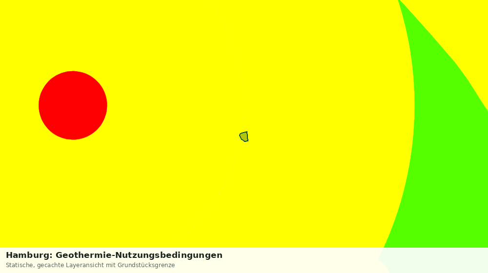 Statische Kartenansicht: Hamburg: Geothermie-Nutzungsbedingungen