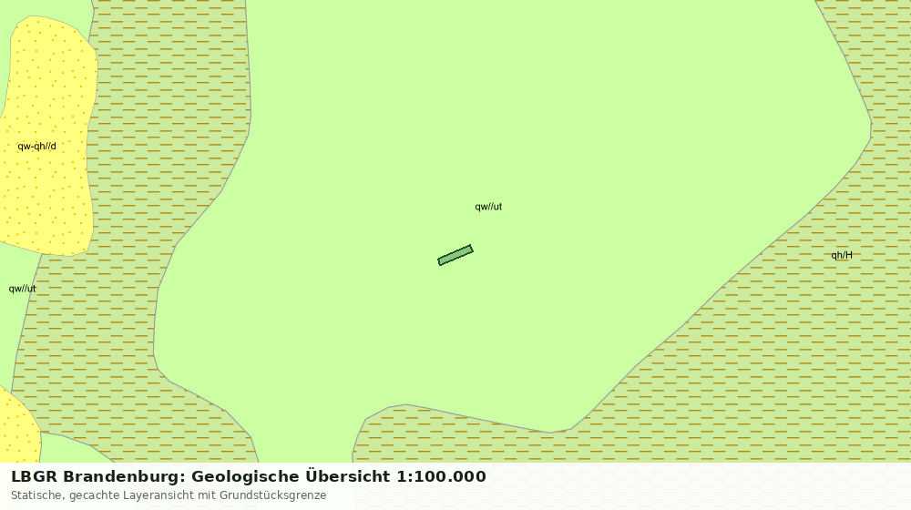 Statische Kartenansicht: LBGR Brandenburg: Geologische Übersicht 1:100.000