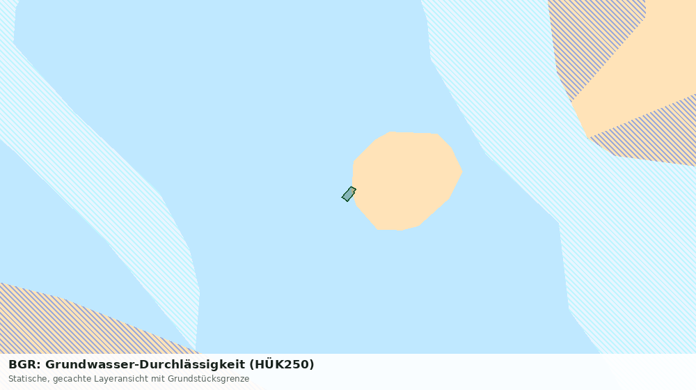 Statische Kartenansicht: BGR: Grundwasser-Durchlässigkeit (HÜK250)