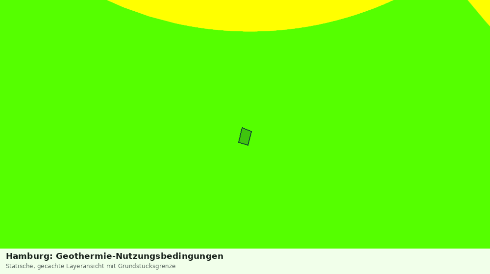 Statische Kartenansicht: Hamburg: Geothermie-Nutzungsbedingungen