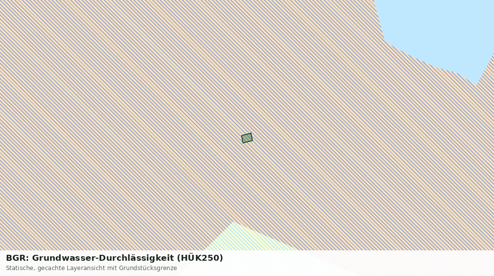 Statische Kartenansicht: BGR: Grundwasser-Durchlässigkeit (HÜK250)