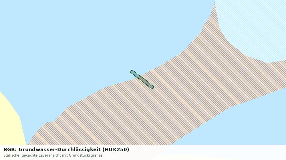 Statische Kartenansicht: BGR: Grundwasser-Durchlässigkeit (HÜK250)